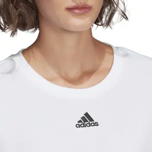 Felpa corta da donna adidas Essentials Cut 3-Bandes Crop image-5