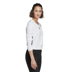 Felpa corta da donna adidas Essentials Cut 3-Bandes Crop image-2