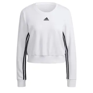 Felpa corta da donna adidas Essentials Cut 3-Bandes Crop image-0