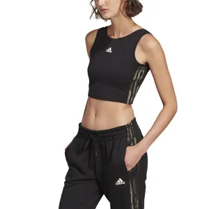 Camiseta corta de tirantes para mujer adidas Essentials Camouflage 3-Bandes image-4