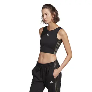 Camiseta corta de tirantes para mujer adidas Essentials Camouflage 3-Bandes image-2