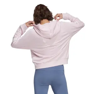 Kurzes Kapuzensweatshirt für Frauen adidas Essentials Loose-Cut 3-Bandes image-4