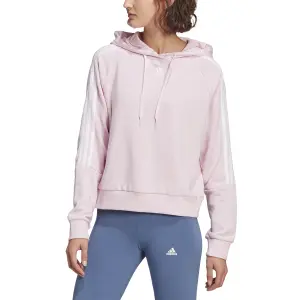 Kurzes Kapuzensweatshirt für Frauen adidas Essentials Loose-Cut 3-Bandes image-1