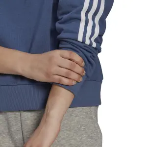 Kort sweatshirt med hætte til kvinder adidas Essentials Loose-Cut 3-Bandes image-6