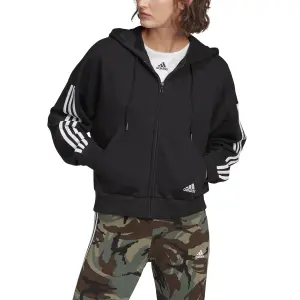 Damen-Kapuzenjacke mit Reißverschluss adidas Essentials Cut 3-Bandes image-3
