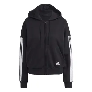 Damen-Kapuzenjacke mit Reißverschluss adidas Essentials Cut 3-Bandes image-0
