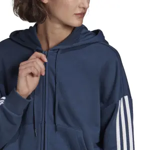 Damen-Kapuzenpulli mit Reißverschluss adidas Essentials Cut 3-Bandes image-5