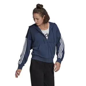Damen-Kapuzenpulli mit Reißverschluss adidas Essentials Cut 3-Bandes image-2