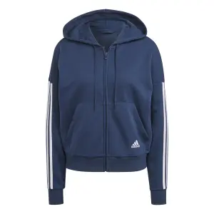 Damen-Kapuzenpulli mit Reißverschluss adidas Essentials Cut 3-Bandes image-0