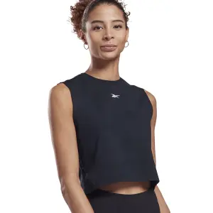 Débardeur femme Reebok Vector Cotton Crop image-1