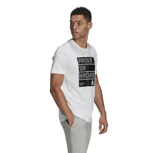 Camiseta adidas Prove 'Em Wrong Motivational Slogan Graphic image-2