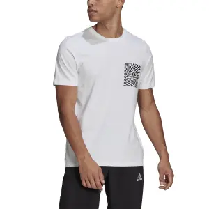 T-shirt adidas Race Flag Front and Back Graphic image-1