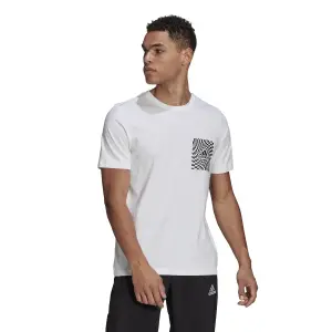 T-shirt adidas Race Flag Front and Back Graphic image-2