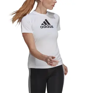 Camiseta de mujer adidas Primeblue Designed 2 Move Logo Sport image-2