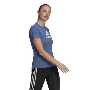 Camiseta de mujer adidas Primeblue Designed 2 Move Logo Sport image-4