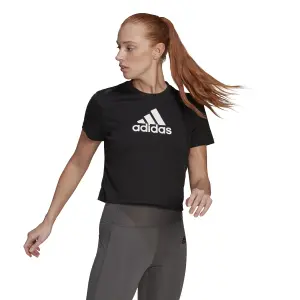 Camiseta corta de mujer adidas Aeroready Designed 2 Move Logo Sport image-2