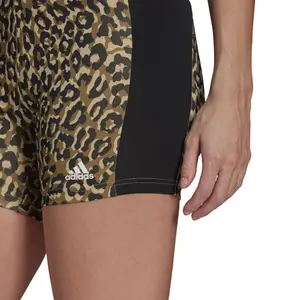 Mujer ciclista adidas Designed To Move Aeoready Leopard Imprimé image-6