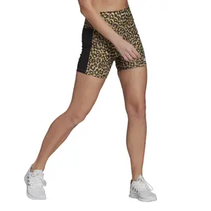 Vrouwelijke fietser adidas Designed To Move Aeoready Leopard Imprimé image-4