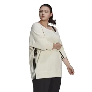 Felpa da donna adidas Womens Recycled Cotton Cover-Up image-3