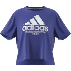 Camiseta de mujer adidas Cropped Big Logo Primeblue image-6