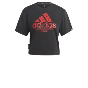 Camiseta de mujer adidas Cropped Big Logo Primeblue image-4