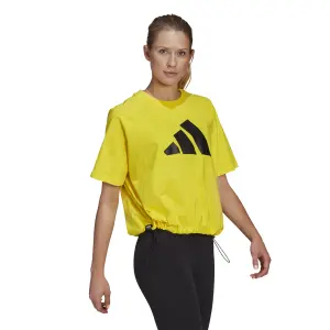 Camiseta de mujer adidas Sportswear Adjustable Badge of Sport image-3