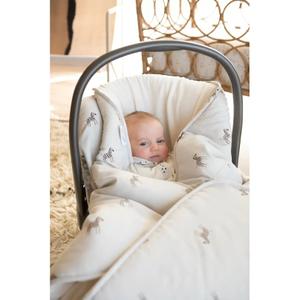 Bilstolsöverdrag för baby Gloop! Zebra 100x100 cm image-2