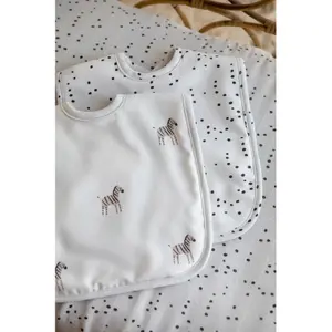 Bavoir grand format pour bébé Gloop! Zebra (x2) image-1