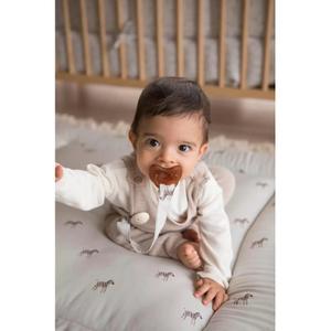 Fabric baby pacifier clip Gloop! Zebra image-2