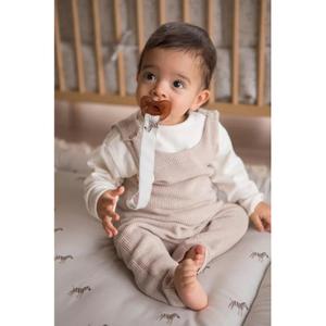 Fabric baby pacifier clip Gloop! Zebra image-3