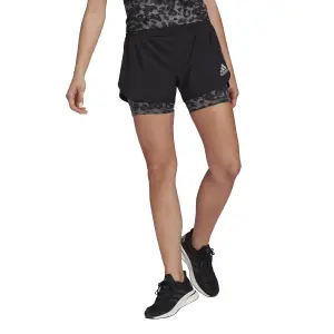 Pantalones cortos de mujer adidas Fast Two-in-One Primeblue Graphic image-2