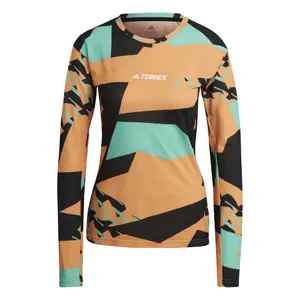 Camiseta de manga larga para mujer adidas Terrex Primeblue Trail Graphic image-1