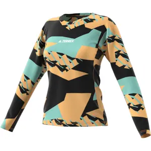 Camiseta de manga larga para mujer adidas Terrex Primeblue Trail Graphic image-3