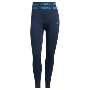 Damen-Leggings mit hoher Taille adidas Training Branded Aeroknit 7/8 image-0