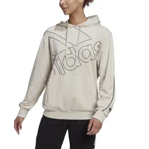 Sweatshirt med hætte til kvinder adidas Giant Logo image-1