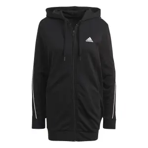 Chaqueta con capucha y cremallera para mujer adidas Essentials Giant Logo image-0