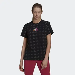 Women's T-shirt adidas Gradient Logo Boyfriend image-1