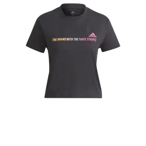Camiseta de mujer adidas Gradient Logo Cropped image-0