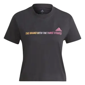 Camiseta de mujer adidas Gradient Logo Cropped image-1