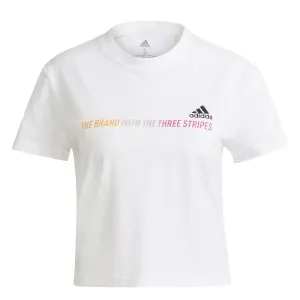 Camiseta de mujer adidas Gradient Logo Cropped image-1