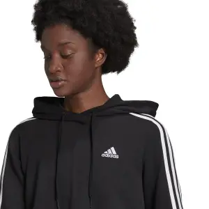 Kurzes Kapuzensweatshirt für Frauen adidas Essentials 3-Bandes image-6