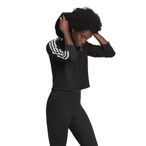 Kurzes Kapuzensweatshirt für Frauen adidas Essentials 3-Bandes image-3