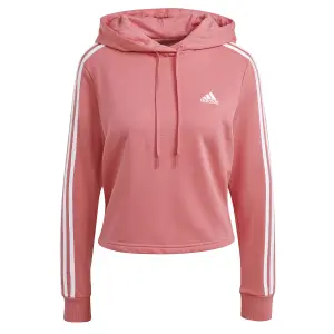 Felpa corta con cappuccio da donna adidas Essentials 3-Bandes image-0