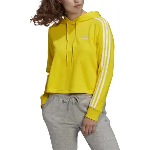 Felpa corta con cappuccio da donna adidas Essentials 3-Bandes image-3