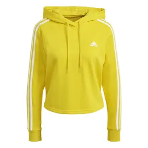 Felpa corta con cappuccio da donna adidas Essentials 3-Bandes image-0