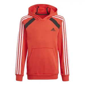 Sudadera con capucha para niños adidas Comfort Colorblock image-4