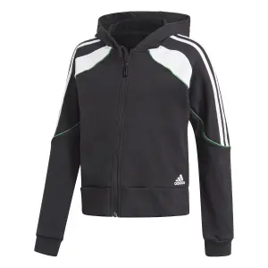 Felpa con cappuccio per bambini con zip adidas Bold image-0