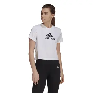 Camiseta corta de mujer adidas Aeroready Designed 2 Move Logo Sport image-4