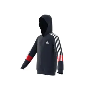 Felpa con cappuccio per bambini adidas 3-Bandes Aeroready Primeblue image-2