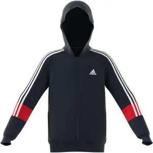 Felpa con cappuccio per bambini adidas 3-Bandes Aeroready Primeblue image-1
